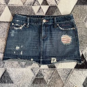 American Eagle  Denim Short  Mini Skirt Size 4